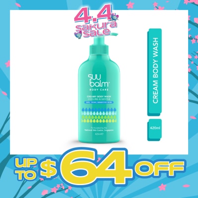 SUU BALM - Creamy Body Wash (Cooling & Gentle) 420ml