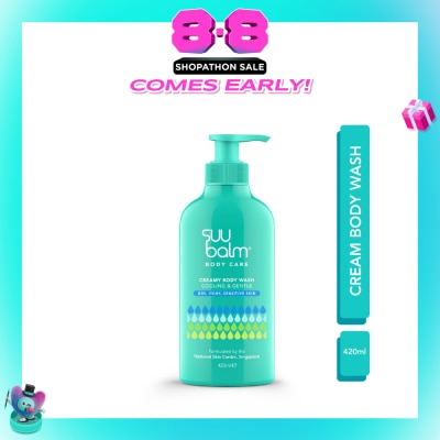 SUU BALM - Creamy Body Wash (Cooling & Gentle) 420ml