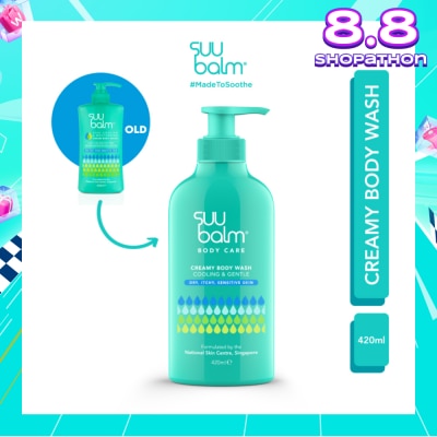 SUU BALM Creamy Body Wash (Cooling & Gentle) 420ml