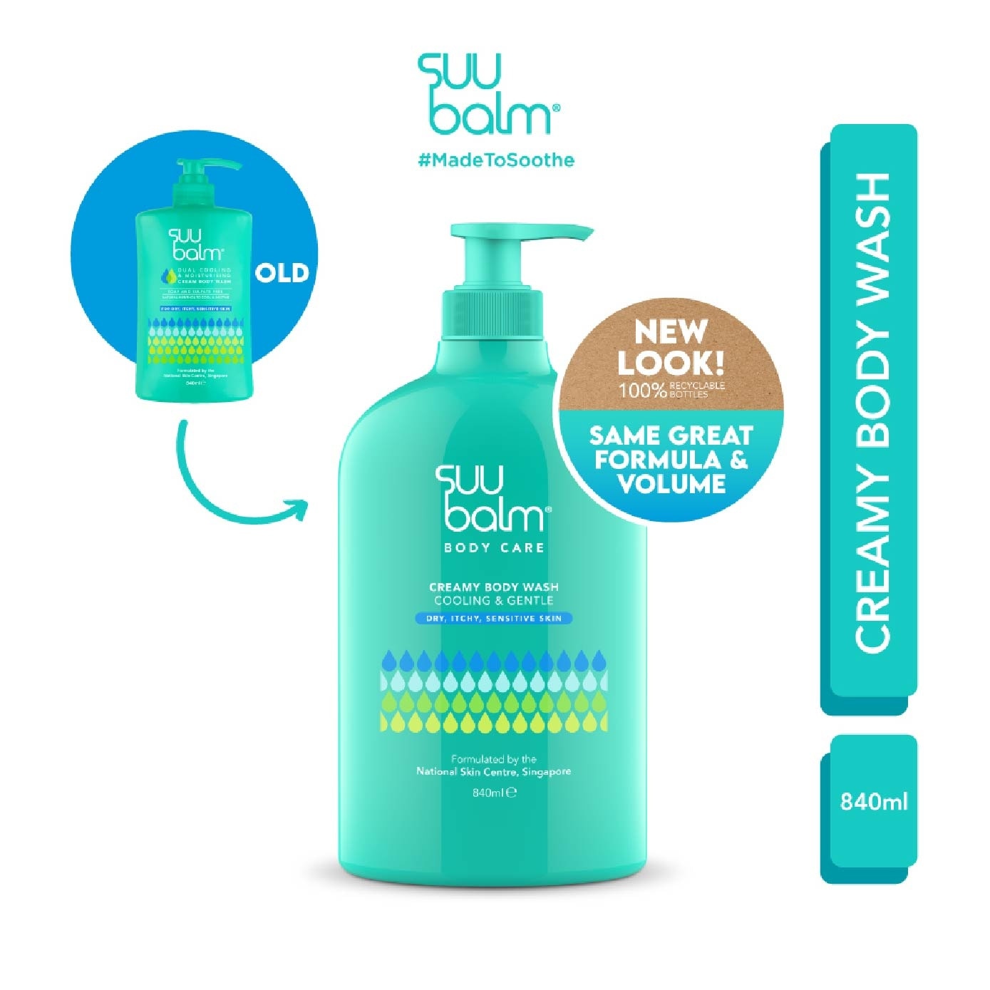 Creamy Body Wash (Cooling & Gentle) 840ml