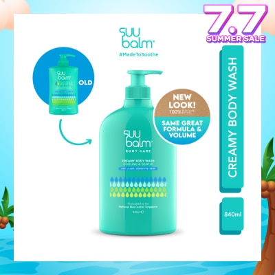 SUU BALM Creamy Body Wash (Cooling & Gentle) 840ml
