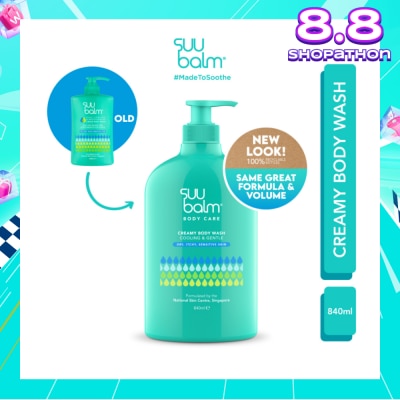 SUU BALM Creamy Body Wash (Cooling & Gentle) 840ml