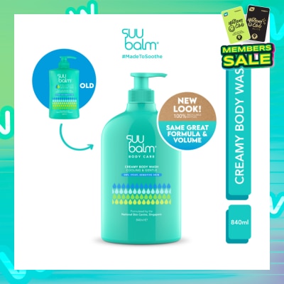 SUU BALM Creamy Body Wash (Cooling & Gentle) 840ml