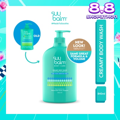 SUU BALM Creamy Body Wash (Cooling & Gentle) 840ml
