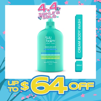 SUU BALM - Creamy Body Wash (Cooling & Gentle) 840ml