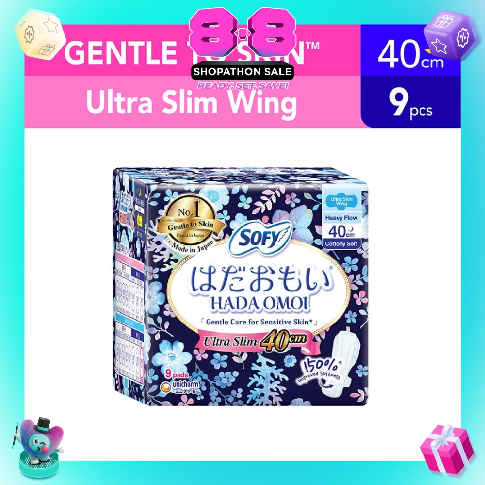 Hadaomoi Night Ultra Slim Wing 40cm 9s