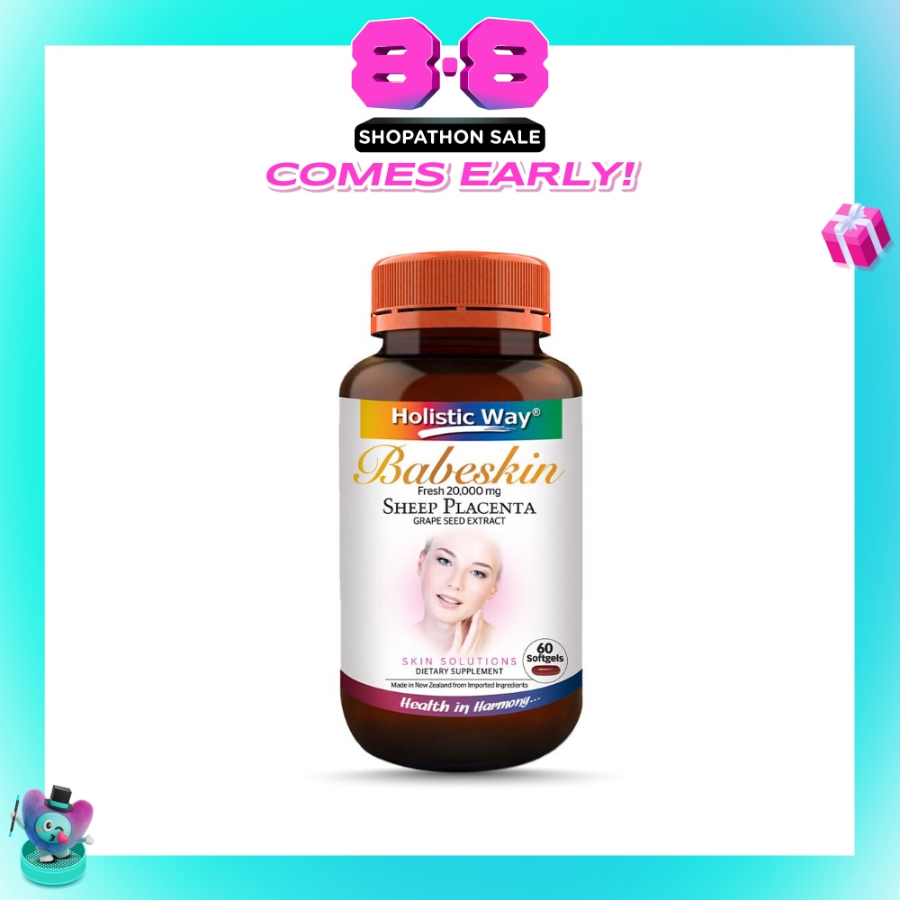 Holistic Way Babeskin Fresh 20000mg Sheep Placenta 60s<BR>