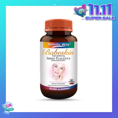 HOLISTIC WAY Holistic Way Babeskin Fresh 20000mg Sheep Placenta 60s