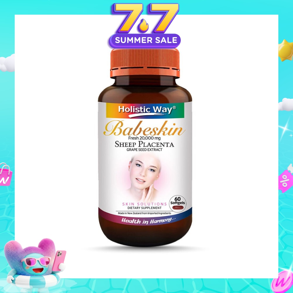 Holistic Way Babeskin Fresh 20000mg Sheep Placenta 60s<BR>