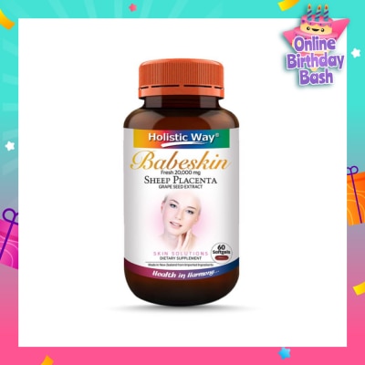 HOLISTIC WAY Holistic Way Babeskin Fresh 20000mg Sheep Placenta 60s