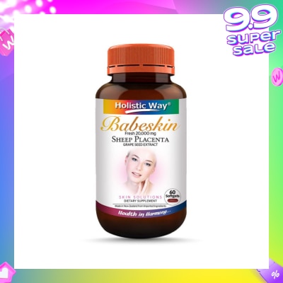 HOLISTIC WAY Holistic Way Babeskin Fresh 20000mg Sheep Placenta 60s