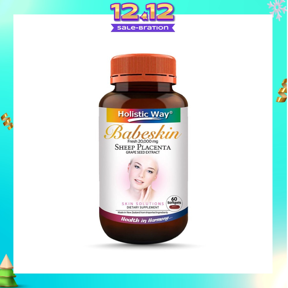 Holistic Way Babeskin Fresh 20000mg Sheep Placenta 60s<BR>