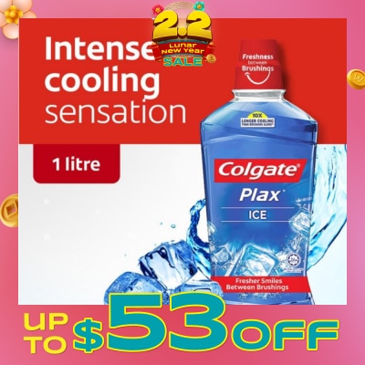 COLGATE Plax Mouthwash 1L Ice