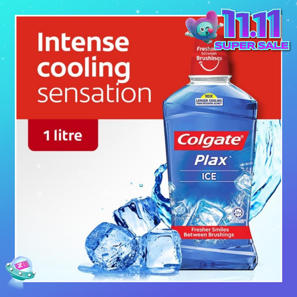 Plax Mouthwash 1L Ice