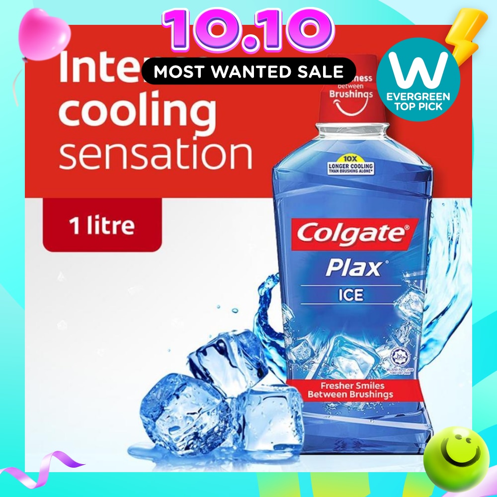 Plax Mouthwash 1L Ice image