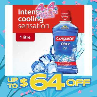 COLGATE - Plax Mouthwash 1L Ice