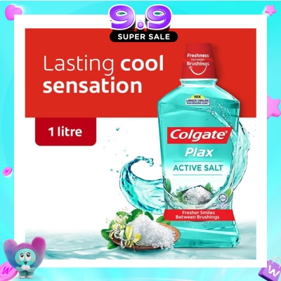 COLGATE - Plax Mouthwash Active Salt 1L image