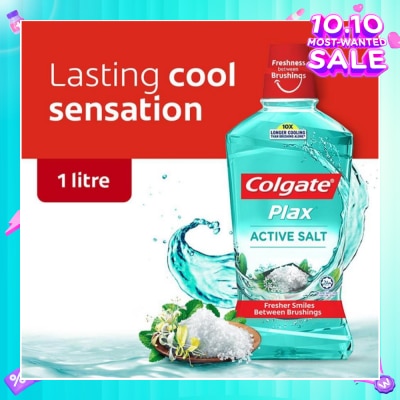 COLGATE Plax Mouthwash Active Salt 1L