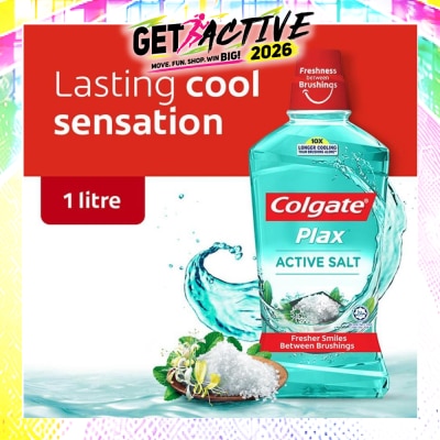 COLGATE - Plax Mouthwash Active Salt 1L image