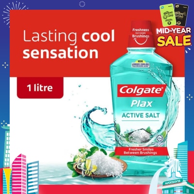 COLGATE Plax Mouthwash Active Salt 1L