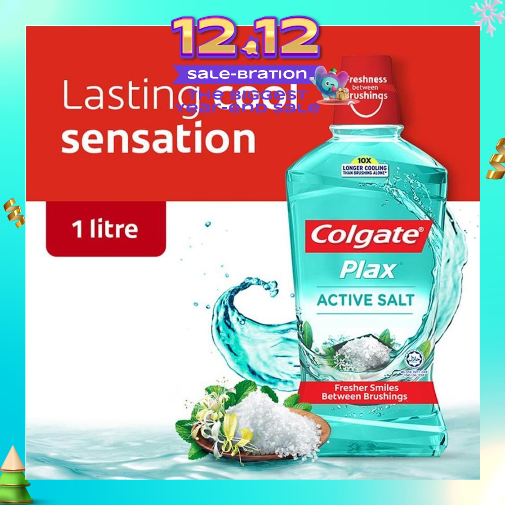 Plax Mouthwash Active Salt 1L