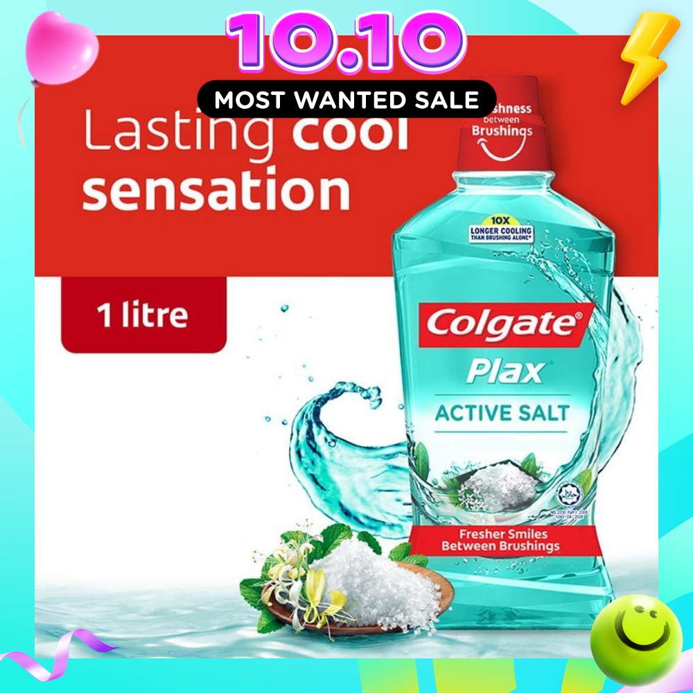 Plax Mouthwash Active Salt 1L image