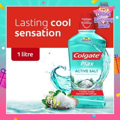 COLGATE Plax Mouthwash Active Salt 1L
