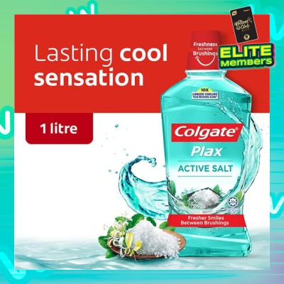 COLGATE Plax Mouthwash Active Salt 1L