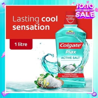 COLGATE Plax Mouthwash Active Salt 1L