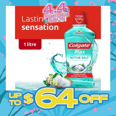 COLGATE - Plax Mouthwash Active Salt 1L