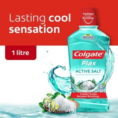 COLGATE Plax Mouthwash Active Salt 1L