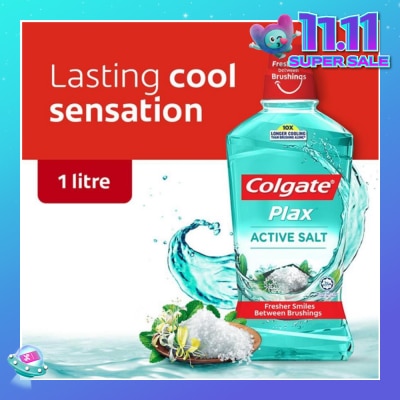 COLGATE Plax Mouthwash Active Salt 1L