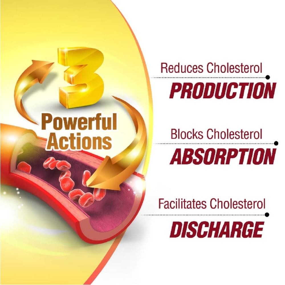 Cholrestore Dietary Supplement Veggie Capsule (For Cholesterol, Triglyceride, Blood Lipid Support And Cardiovascular Heart Health) 90s