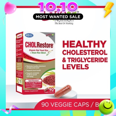 LABO NUTRITION CHOLRestore Cholesterol Heart Health Supplement Veggie Capsule 90s image