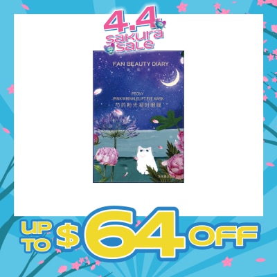 FAN BEAUTY DIARY - Peony Pink WrinkleLift Firming Eye Mask  5.5g x 7s