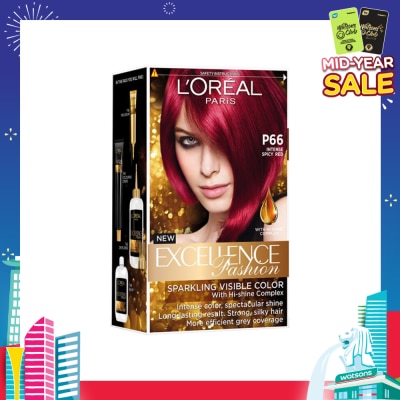 L'OREAL PARIS EXCELLENCE Fashion Hair Colour Intense #P66 Spicy Red 1s