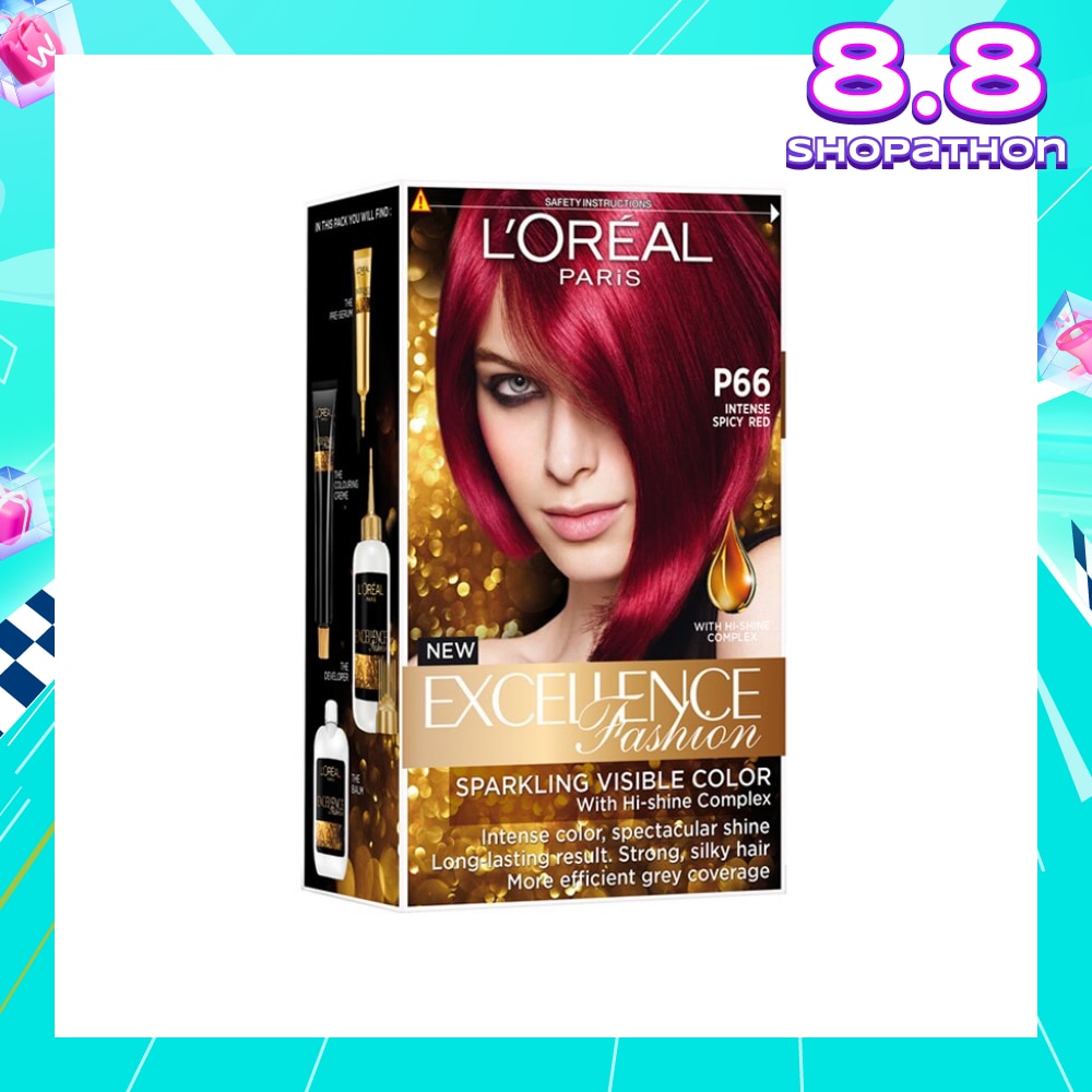 L'OREAL PARIS EXCELLENCE Fashion Hair Colour Intense #P66 Spicy Red 1s