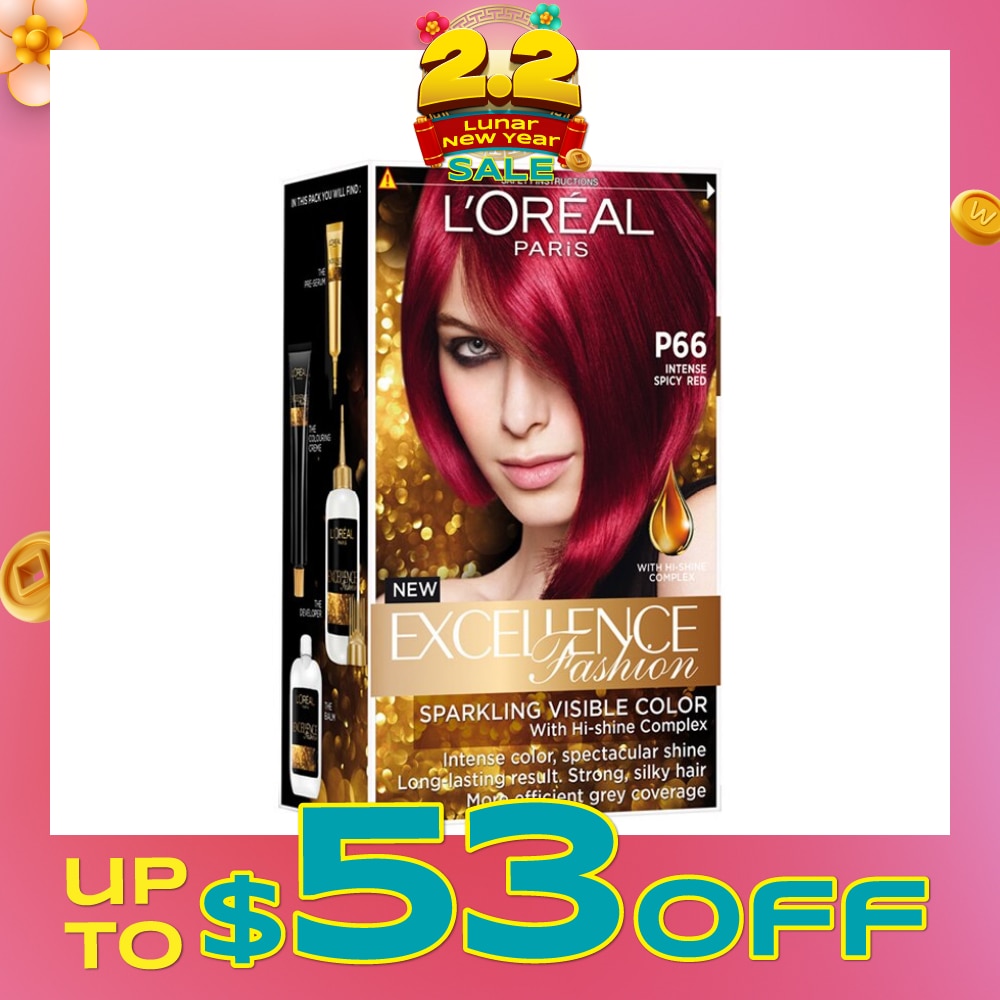 L'OREAL PARIS EXCELLENCE Fashion Hair Colour Intense #P66 Spicy Red 1s