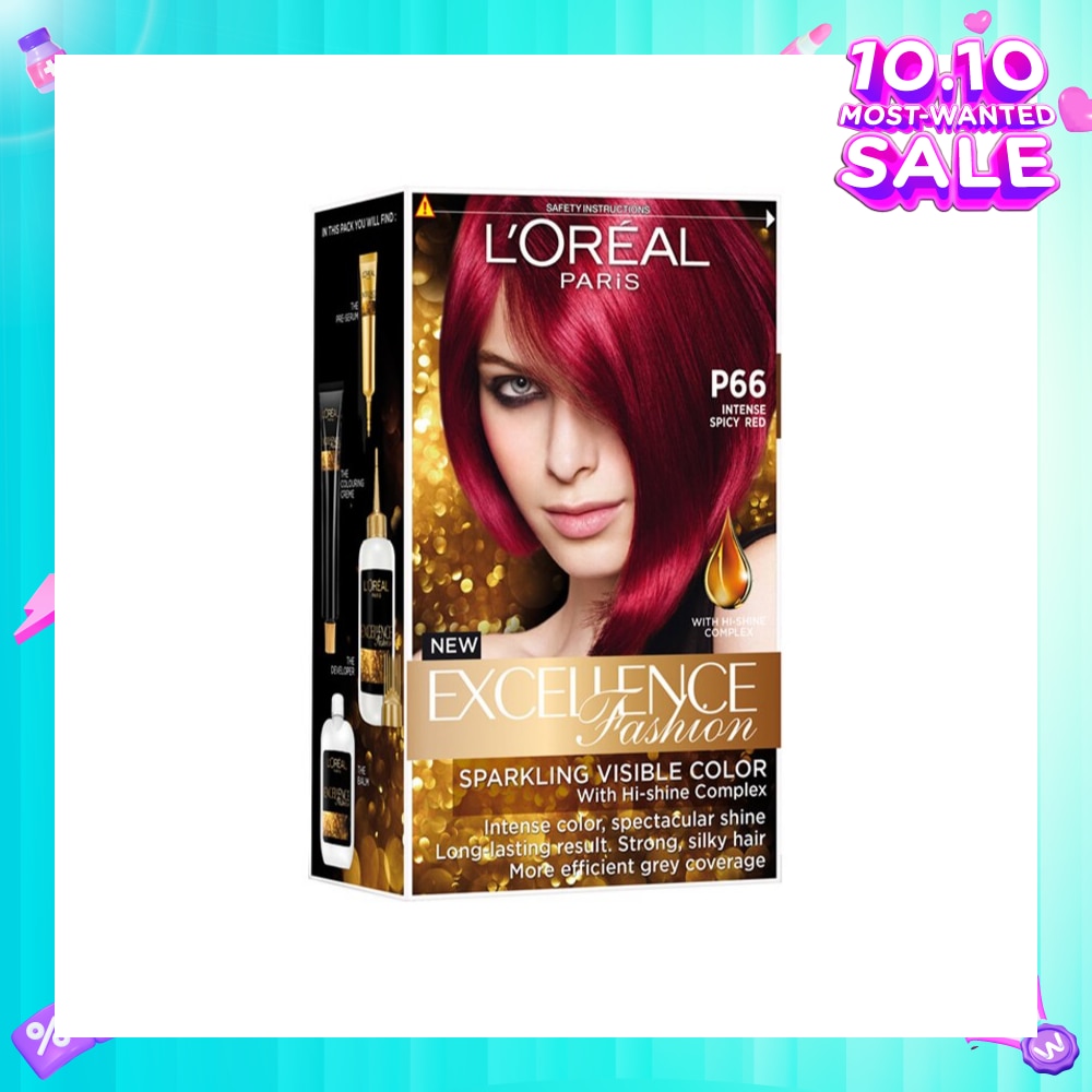 L'OREAL PARIS EXCELLENCE Fashion Hair Colour Intense #P66 Spicy Red 1s