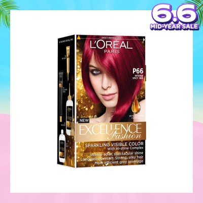 L'OREAL PARIS EXCELLENCE Fashion Hair Colour Intense #P66 Spicy Red 1s