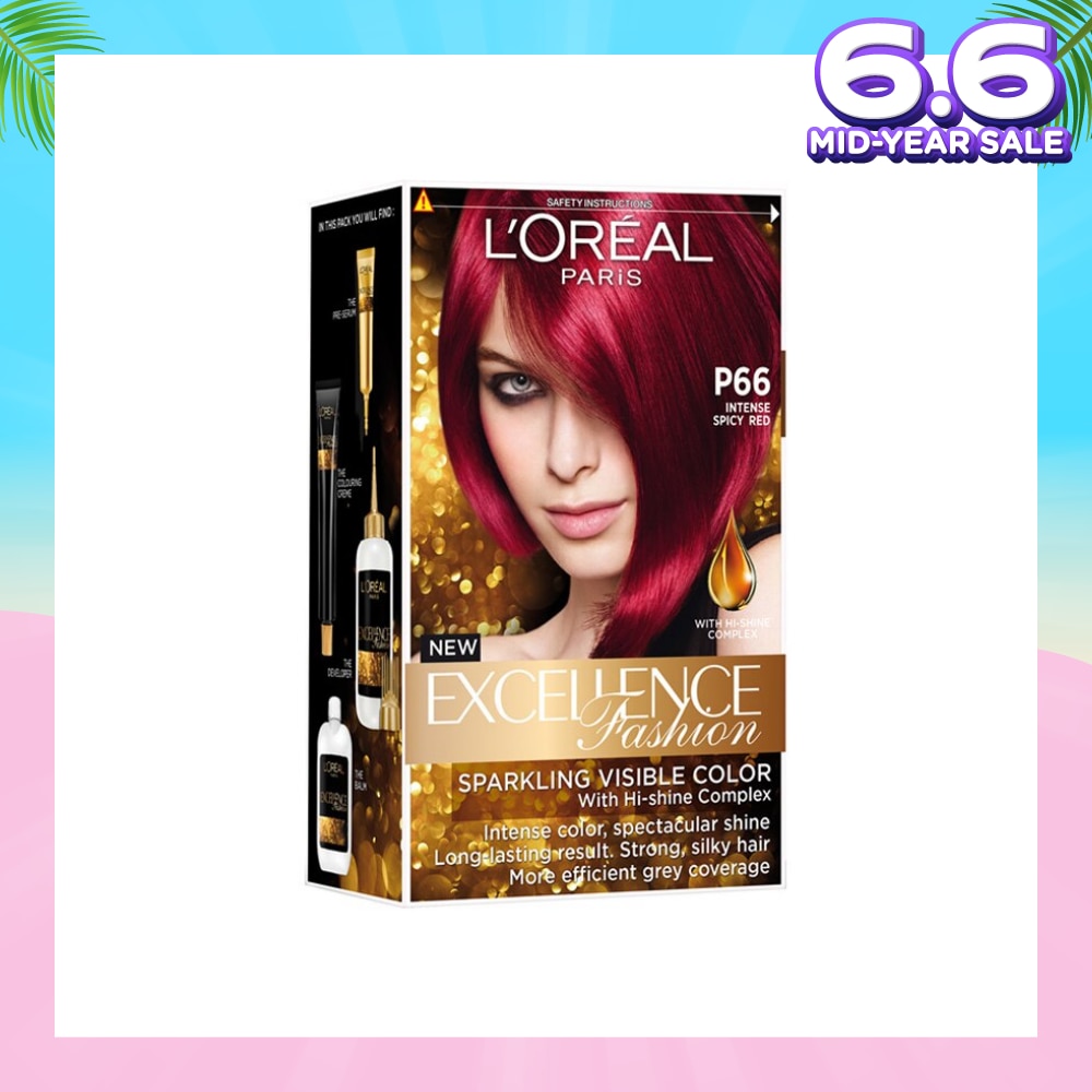 Fashion Hair Colour Intense #P66 Spicy Red 1s