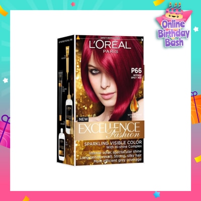L'OREAL PARIS EXCELLENCE Fashion Hair Colour Intense #P66 Spicy Red 1s