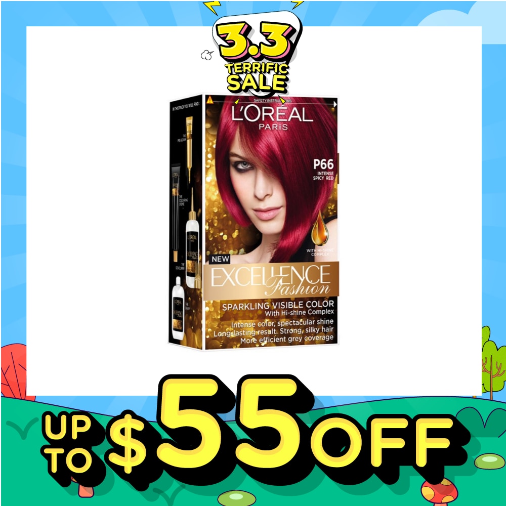 L'OREAL PARIS EXCELLENCE Fashion Hair Colour Intense #P66 Spicy Red 1s