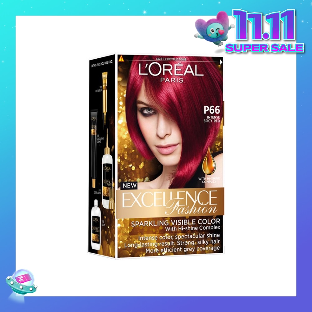 L'OREAL PARIS EXCELLENCE Fashion Hair Colour Intense #P66 Spicy Red 1s