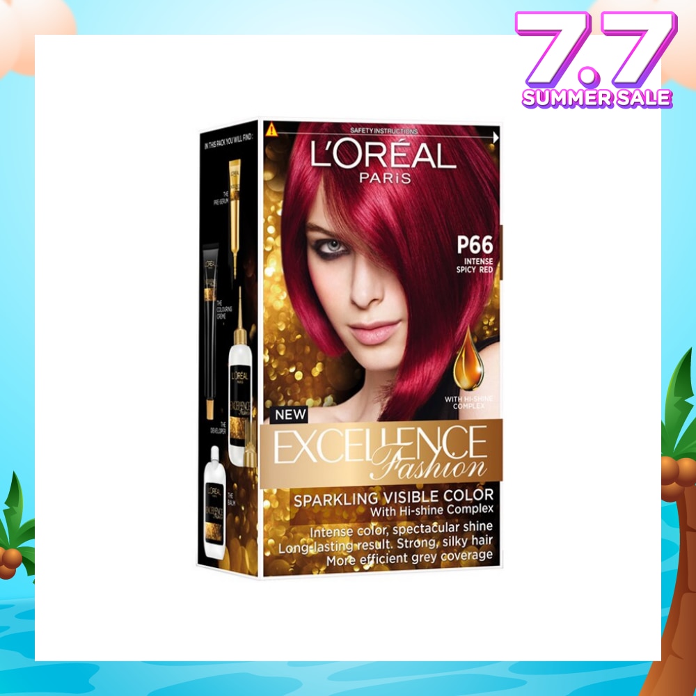 L'OREAL PARIS EXCELLENCE Fashion Hair Colour Intense #P66 Spicy Red 1s