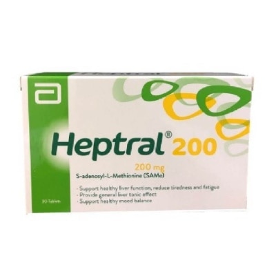 HEPTRAL Tablets 200mg (Supporting Healthy Liver Function & Healthy Mood) 30s