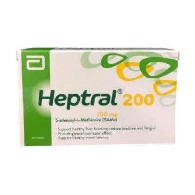 HEPTRAL Tablets 200mg (Supporting Healthy Liver Function & Healthy Mood) 30s