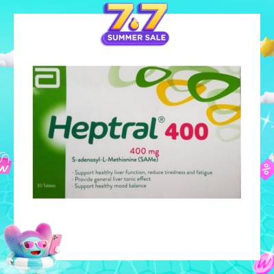 HEPTRAL - Tablets 400mg (Supporting Healthy Liver Function & Healthy Mood) 30s