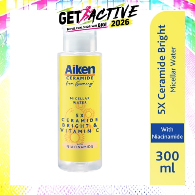 AIKEN - 5x Ceramide Bright and Vitamin C Micellar Water 300ml image