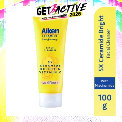 AIKEN - 5X Ceramide Bright & Vitamin C Serum Cleanser 100g image
